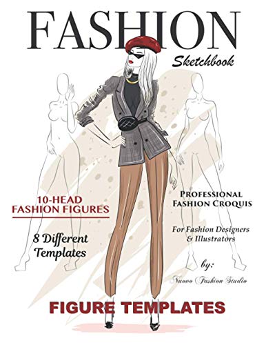 Fashion Sketchbook Figure Template: Fashion Designer Sketchbook with 10-Head Female Croquis - Women's fashion Illustration Templates for Sketching ... for Fashion Designers or Aspiring Designers image 2