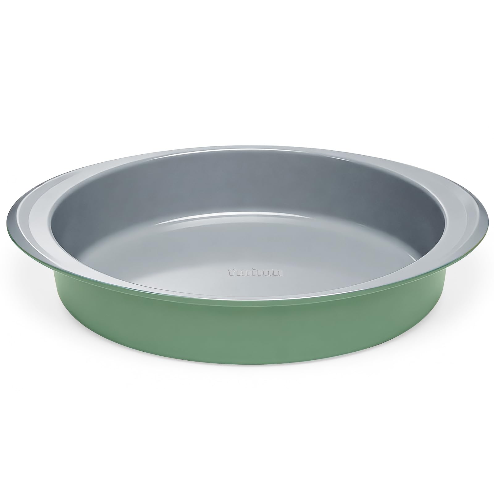 9 Inch Nonstick Ceramic Round Cake Pan with Handle, Fern