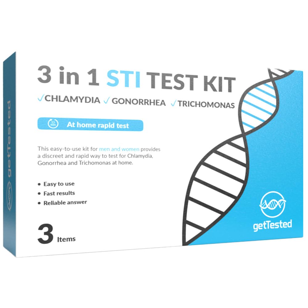 GetTested 3-in-1 STI Test for Chlamydia Trichomonas, and Gonorrhoea