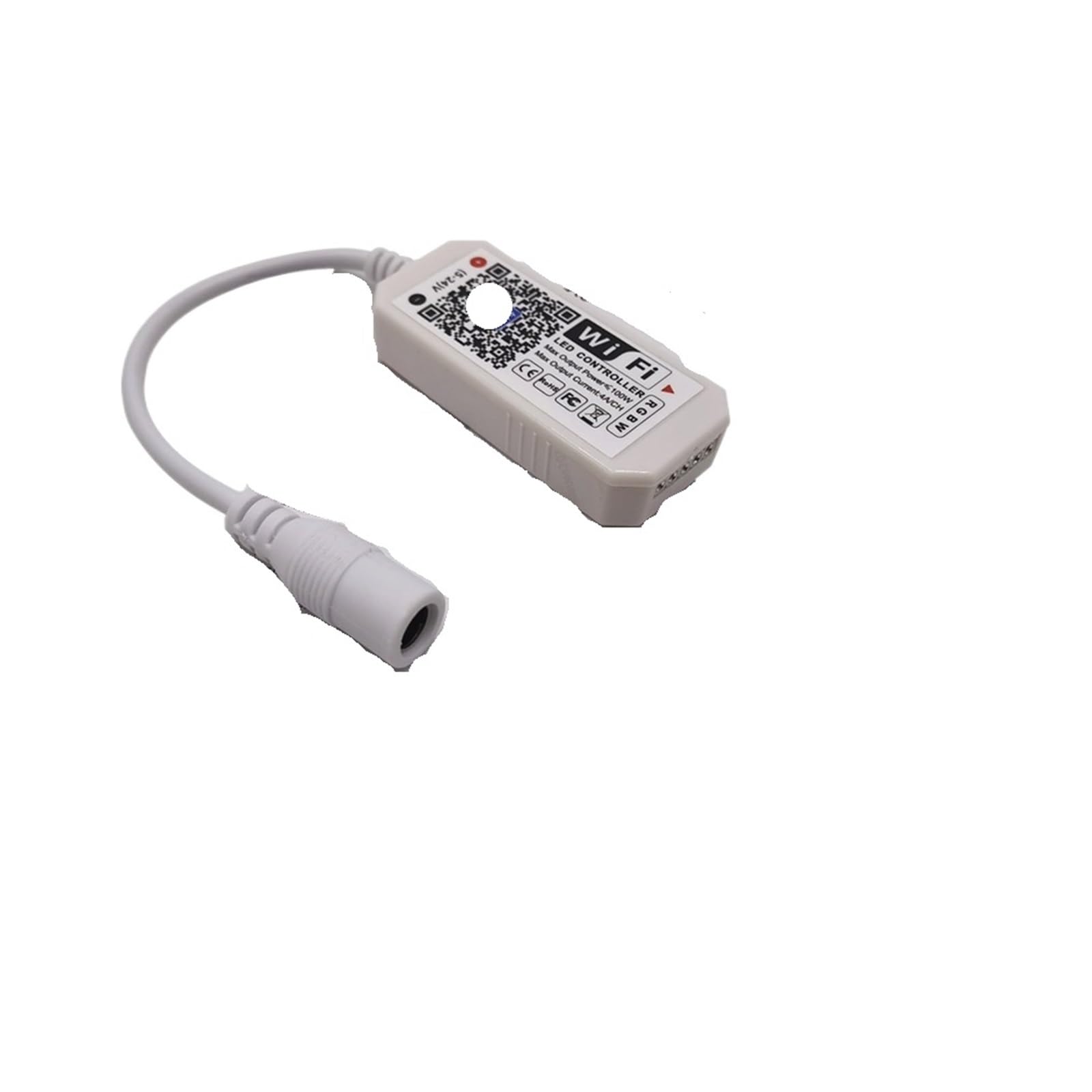 Mini kontroler WiFi RGB RGBW DC5-24 V, kompatybilny z taśmami świetlnymi, funkcja synchronizacji, 16 milionów kolorów, do smartfonów (Wifi Rgbw)