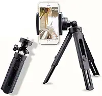 Tripé Flexível para Celular e Câmera Articulado 360° Portátil Ajustável Universal de Mesa ou Externo Material Durável