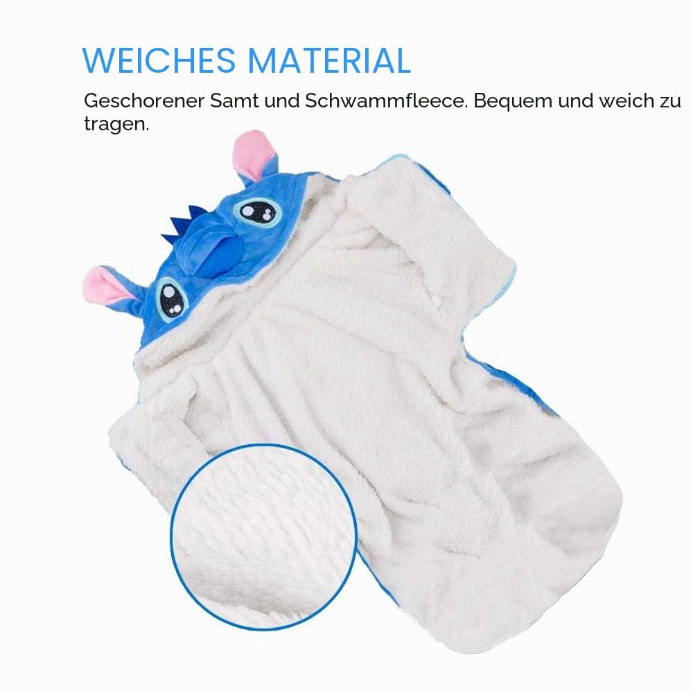 Gimilife Haustierkostüm, Hunde-Kapuzenpullover, Haustier-Weihnachtspyjama-Outfit, Haustiermantel für kleine, mittelgroße und große Hunde und Katzen, Halloween und Winter, 3XL