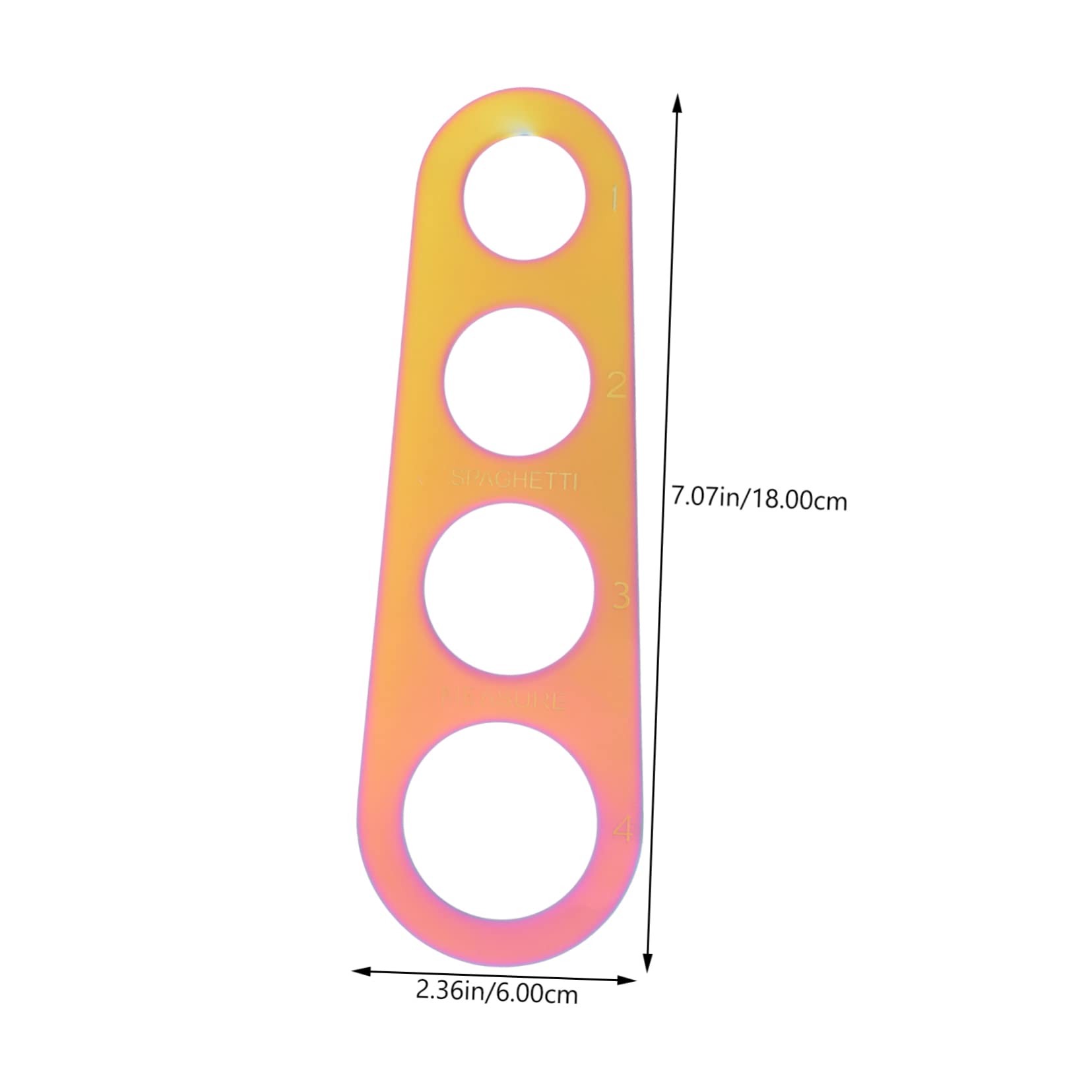 CONGARTENO Spaghetti Noodle Measurer Pasta Measurer Tool Spaghetti Ruler Pasta Gadget for Portion Control