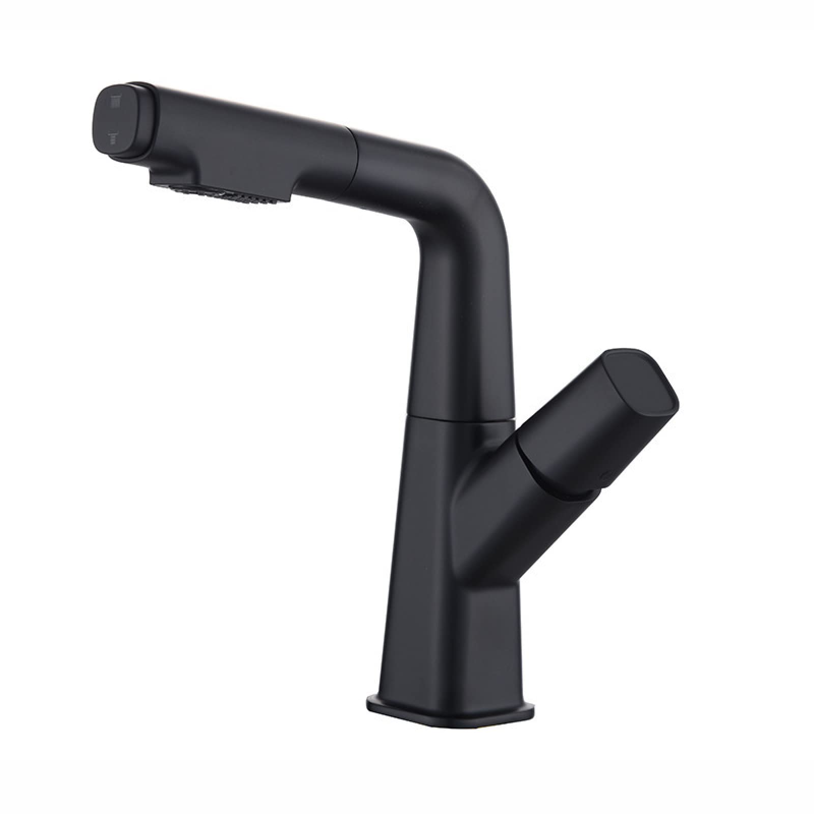 Nvsfzgiyg Nero Pull Out Faucet For Bathroom Sink Liftable Mixer Tap For Hot And Cold Water Dual Mode Single Handle Lavatory Down Hole Basin,Black(Nero)