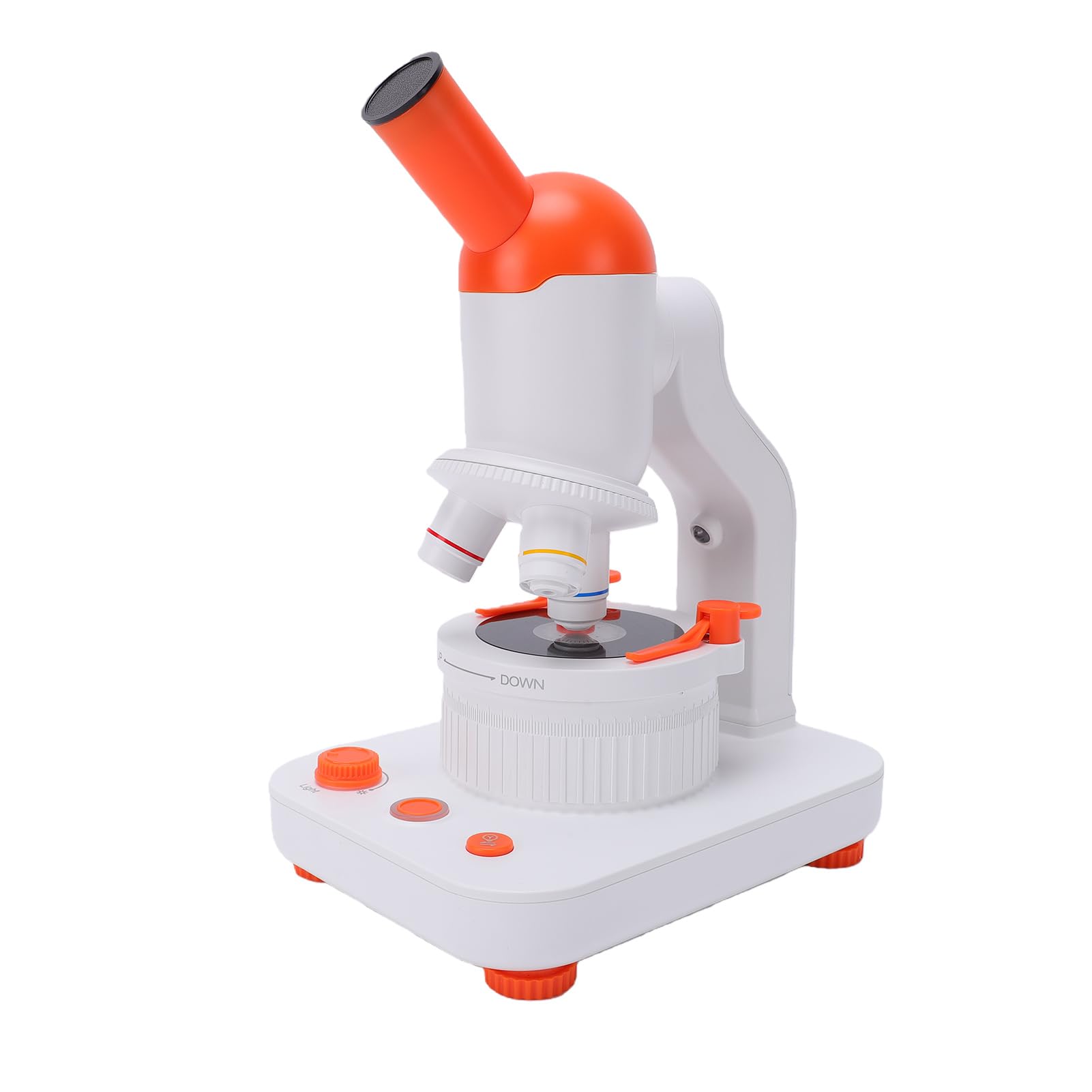 XUMIUZIY Microscopio per Bambini, Ingrandimento 40X 400X con 12 Vetrini Preparati e Luci a LED, per L'educazione STEM, L'esplorazione Biologica, il Laboratorio Scolastico, L'apprendimento