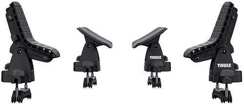 Thule DockGlide - Lleva kayaks de hasta 36 pulgadas de ancho - Se adapta a todas las formas de casco - Soporte de techo para kayak - Carga fácil