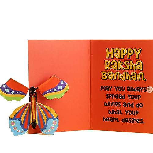 Image of Oye Happy - Rakhi Butterfly Card - Best Greeting Card for Sister /Brother /Sibling /Bhai /Behen on Rakshabandhan