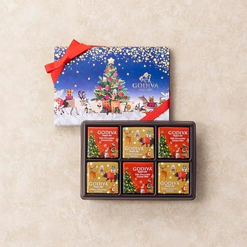 ゴディバ Godiva クリスマス ギフト 星降る森のクリスマス カレアソートメント（6枚入）のサムネイル