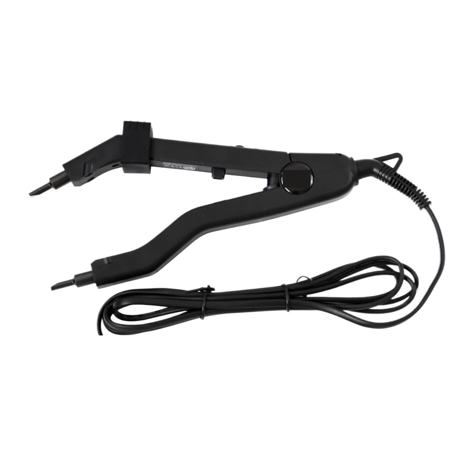 Mzzyg Black Hair Extension Iron 1Pc Fusion Iron Heat Connector Hair Extensions Machine Connector Adjustable Temperature Mini Heating Tip Keratin Bonding Tools(Black)