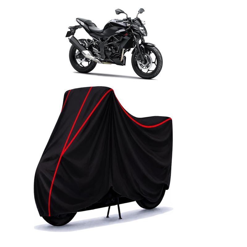 Image of Z 250 STD Water Resistant Bike Cover for All Motorcycles & Rain | Heavy Duty Taffeta Fabric | UV Protection, Dustproof, Scratchproof | All Weather Two Wheeler Body Cover with Elastic Bottom
