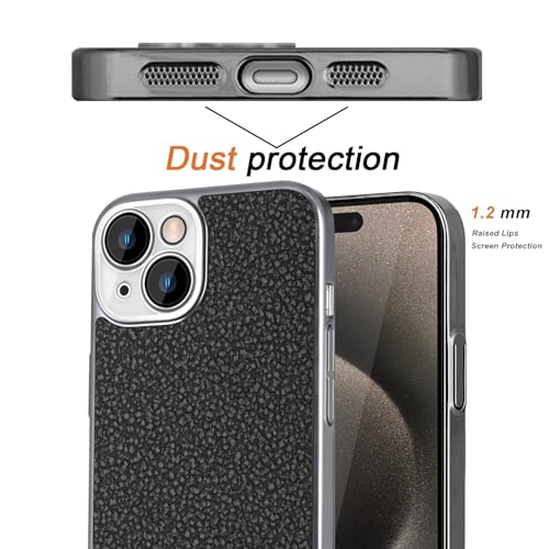 Coque antichute iPhone 14 blindée contre les chocs aspect roche métallisée - 4