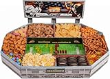 Snackadium American Football PRO - XXL SNACKSTADION für American Football Fans- Ready für Dein Gameday, Super Bowl, Geburtstag,Kick Off, Snackstadium passend zur NFL (Teamfarbe Rot)