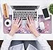 Cool Kawaii Pastel Purple Floral Desk Mat Mouse Pad Large Gaming Mousepad Spiritual Full Moon XL Extended Desk Pad Laptop Keyboard Mouse Mat, Cute Deskmat for Women Office Decor 31.5''x11.8''