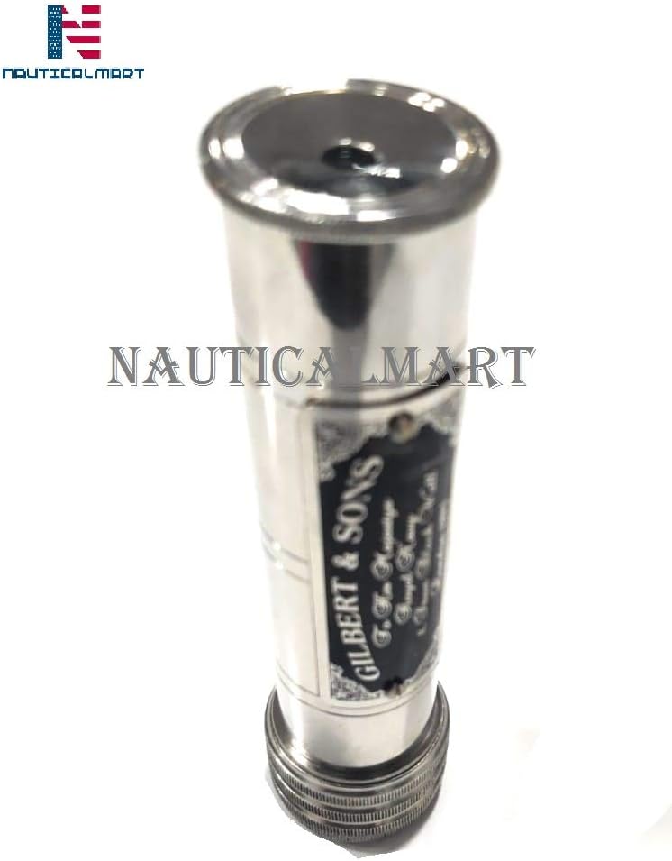 Nautical-Mart Handmade Working Kaleidoscope, Birthday Gift, Unique Gift, Graduation Gift (Chrome)
