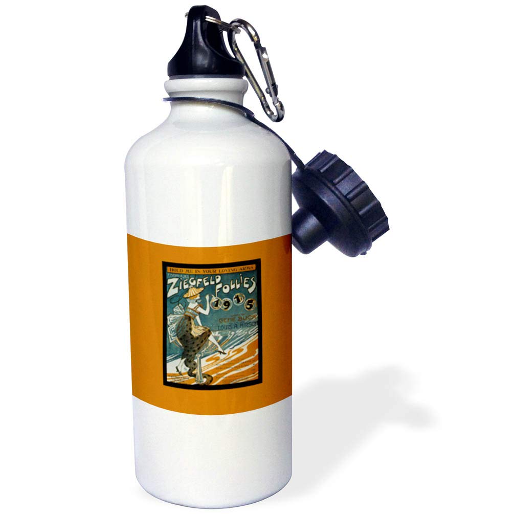 3dRose Hold me In Your Loving Arms Ziegfeld Follies 1915 1915-Sports Water Bottle 21oz 21oz Multicolored