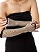 OTPEH Lone Fishnet Gloves Fingerless For Women Fish Net Arm Sleeve Mesh Emo Goth Punk 80s Scene Accessories