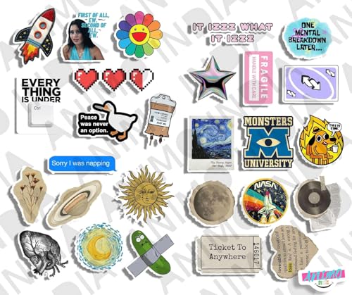 Image of Vinyl 50pcs Demon Aesthetic Fanart Self Adhesive Sticker Pack Water Bottle Travel Case Guitar Luggage Motorbikes (Water Resistant Scratch Resistant Residue-Free Removal) 10 cm
