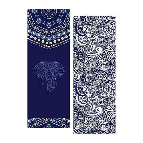 Yoga Mat Towel, Antibacterial Non-slip Sweat-absorbent Fitness Blanket Yoga Pad