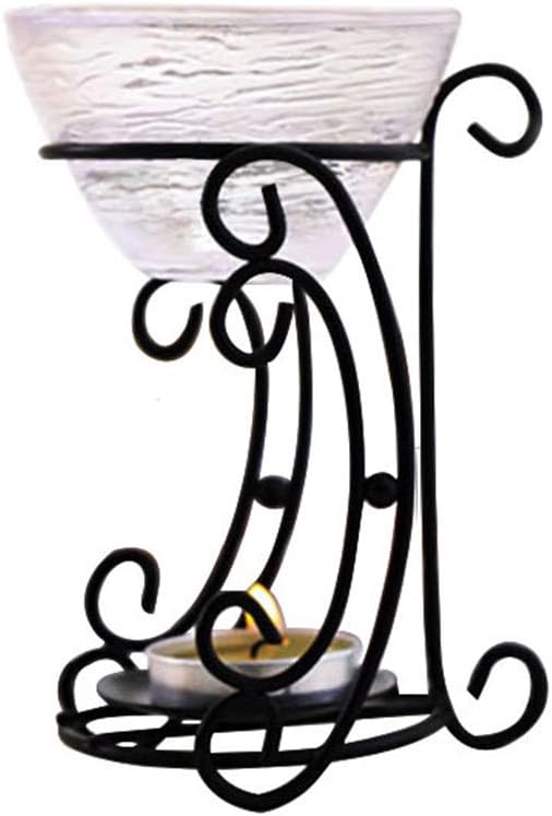 2 pcs Candle Holder and Essential Oil Diffuser Aromatic Oil Burner Deer Shape Iron Aroma Furna Burner Furnace Candle Aromatherapy Essential Oil Lamp Geometric Home Office Decoration