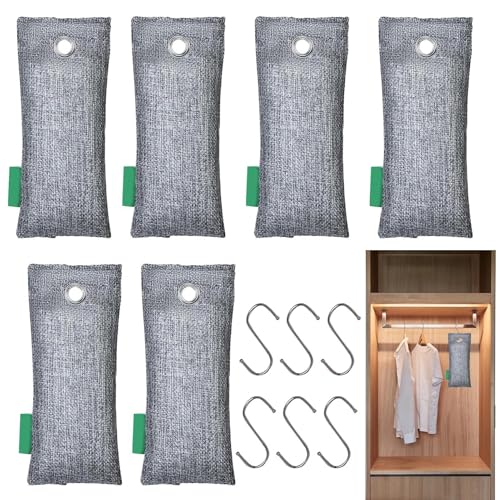 Activated Carbon Air Purifier Bags, Odor Eliminators For Home, 7.68x12.99x0.98 Inches, Porous Design For Effective Absorption, F