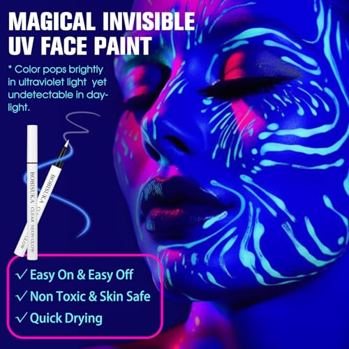 BOBISUKA Delineador Líquido UV Neon Transparente miniatura 4