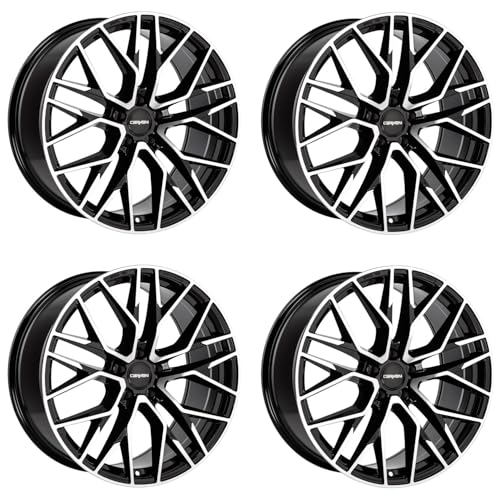 4x Carmani alloy rims 20 Ludwig 10.5x21 ET38 5x130 black polish