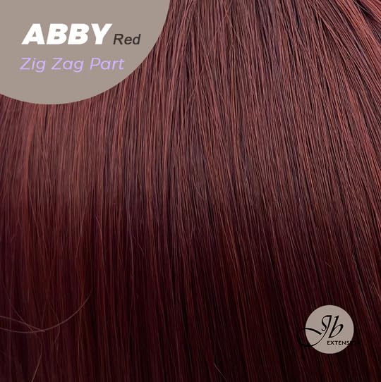 Miniatura 7 de JBEXTENSION Peluca ondulada de 24 pulgadas de largo, color rojo ABBY con flequillo, pelucas largas onduladas sin pegamento para mujer, pelucas