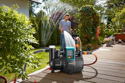 Bild 5 - Gardena Hauswasserautomat 4000/5E: Energiesparende Hauswasser- und Bewässerungspumpe mit innovativer Technik, einfache Bedienung, Fördermenge 4000 l/h, geräuscharmer Betrieb (1758-20)