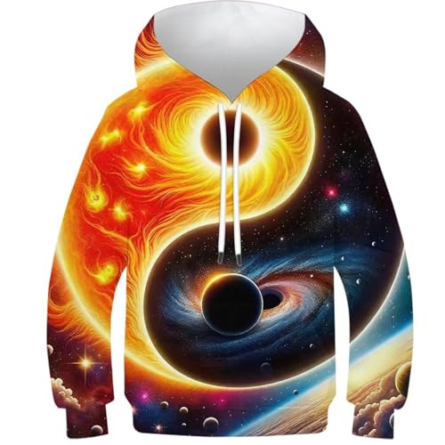 Sweat Yin-Yang enfant stylé pour le collège et les loisirs du weekend
