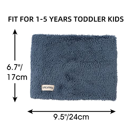 Image of JANGANNSA Fleece Kids Scarf - Warm Winter & Autumn Neck Warmer for Boys & Girls 1-6Y