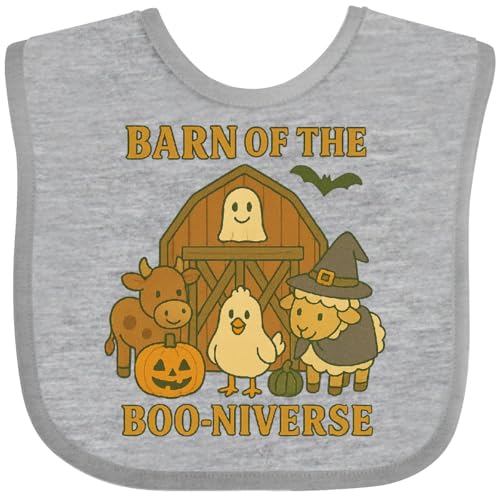 inktastic Barn Of the Boo-niverse Halloween Animal Friends Baby Bib