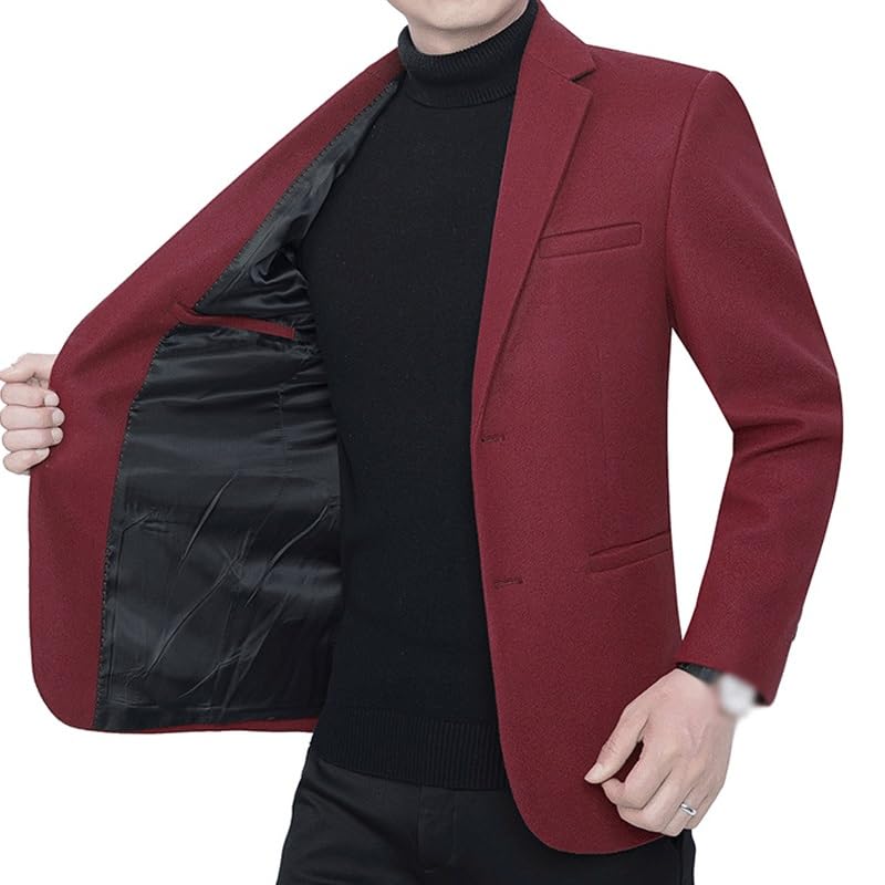 Casual Blazers Mens Casual Blazers Sport Coats Two Button Lightweight Knit Textured Suit Jackets Western Sport Coats2