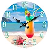 Sea Creations 13' Glass Beach Drink Clock