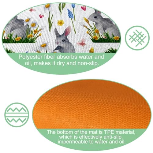 Tapis de cuisine antidérapants pour éviter les glissades devant l'évier
