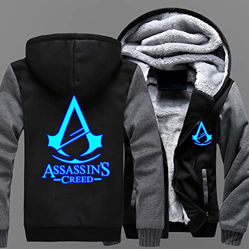 Sudadera con capucha con cremallera para hombres Assassin Creed