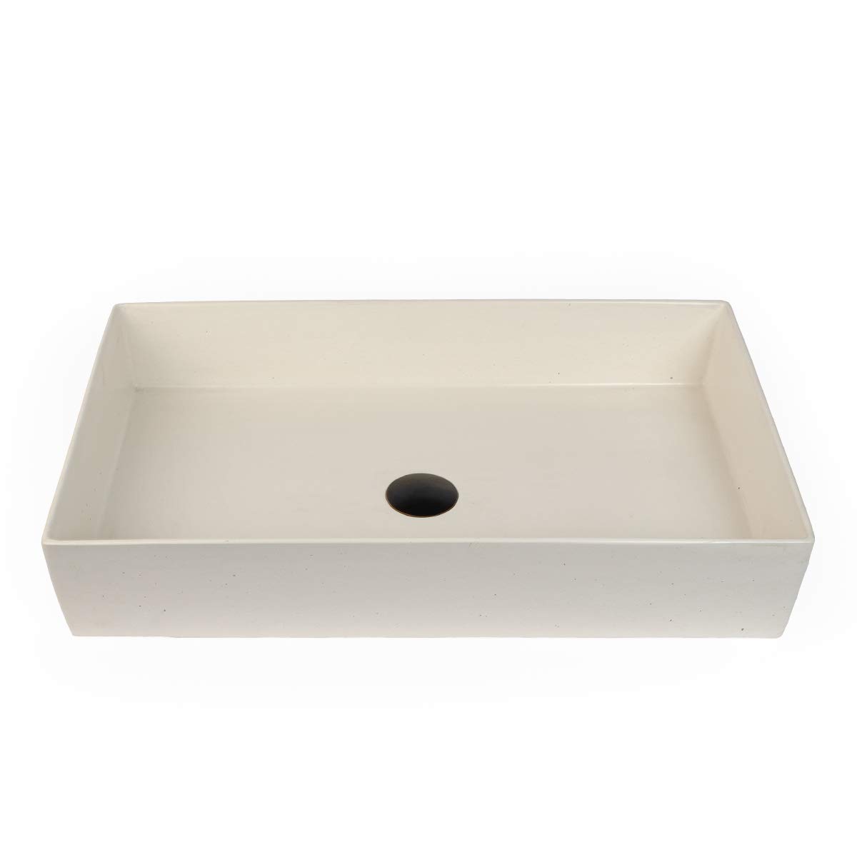 Concretti Designs Concrete Vessel Sink, Handmade, Rectangle Design, New York
