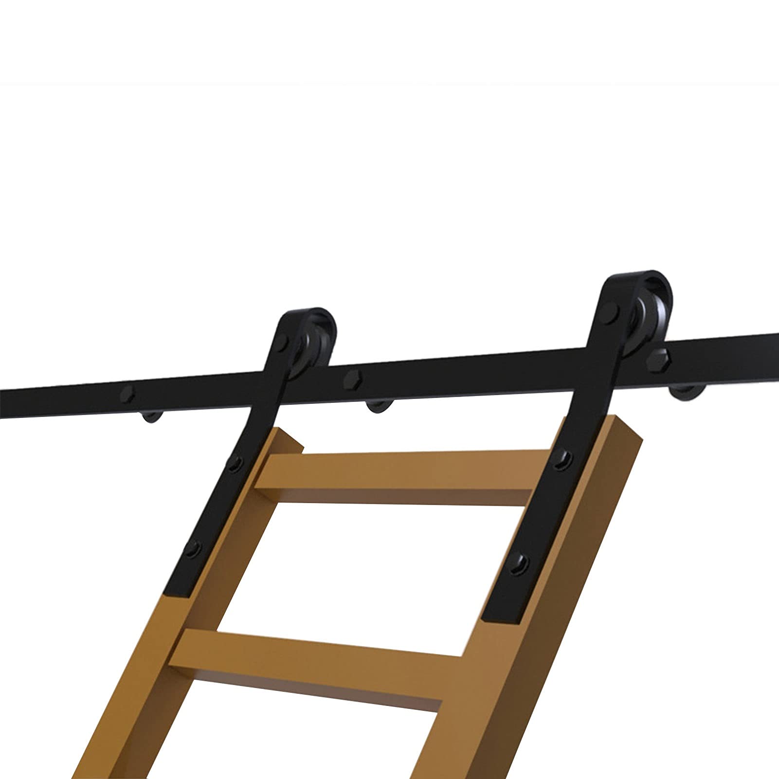 Rail d'échelle mobile MiroDo pour accéder facilement aux livres en hauteur sans encombrement