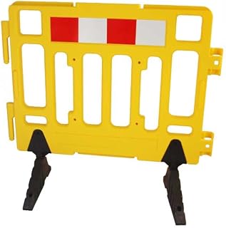 Absperrzaun ASG-G aus UV-beständigem Kunststoff, Absperrung, Zaun, Blockade, LxH: 1100 x 580 mm, Gelb
