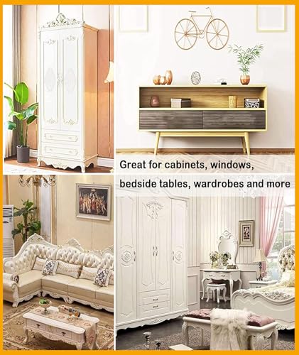 Image of 12PCS Molding For Wall Designs, Wooden Panels For Wall Decor, Strong Carved Moulding Applique Exquisited Polished Furniture Unpainted Mouldings Decal Smooth Surface Wooden Carved Applique for Decoration