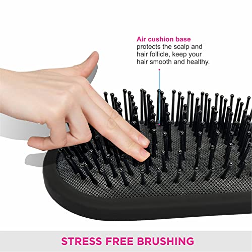 Image of Vega Cushioned Hair Brush (India's No.1* Hair Brush) with Gold and Black Colored Handle, (E14-CB)