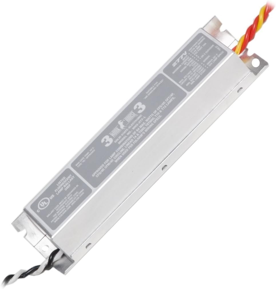 Fulham Workhorse 3 WH3-277-L - (2) Lamp Fluorescent Ballast - 277 Volt - Instant Start - 0.87 Ballast Factor