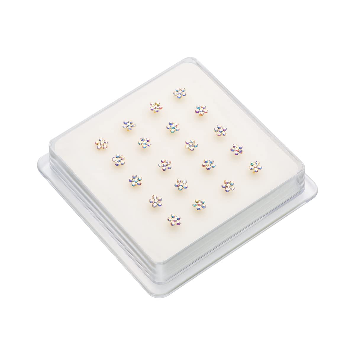 Gioielleria 20pcs / lot 925 925 Silver Flower Anello Nato Nose Pieding Stud Piercing Body Gioielli Piercing Nariz Aros Plata Piercing Al Naso