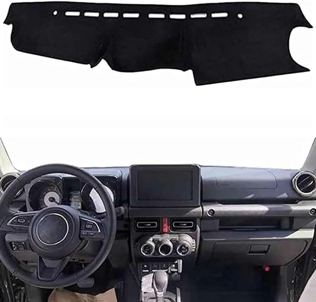 DdaiXQ Car Dashboard Mat For Suzuki Jimny 2019 2020, Anti Slip Anti Glare Dustproof Dashboard Cover Pad Protector Dash Cover Sunshade Dashmat