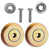 New Replacement for Tapco Pro & Max Cut-Off Flange Track Bearing Kit 12334 Rollers, 12364 Screws, 10094 Lock Nuts Upgrade LETSYEE