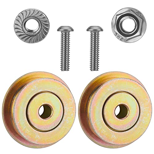 Upgrade New Cut-Off Flange Track Bearing Kit Replacement for Tapco Pro &amp; Max Siding Brake 12334 Rollers, 12364 Screws, 10094 Lock Nuts Alloy Steel