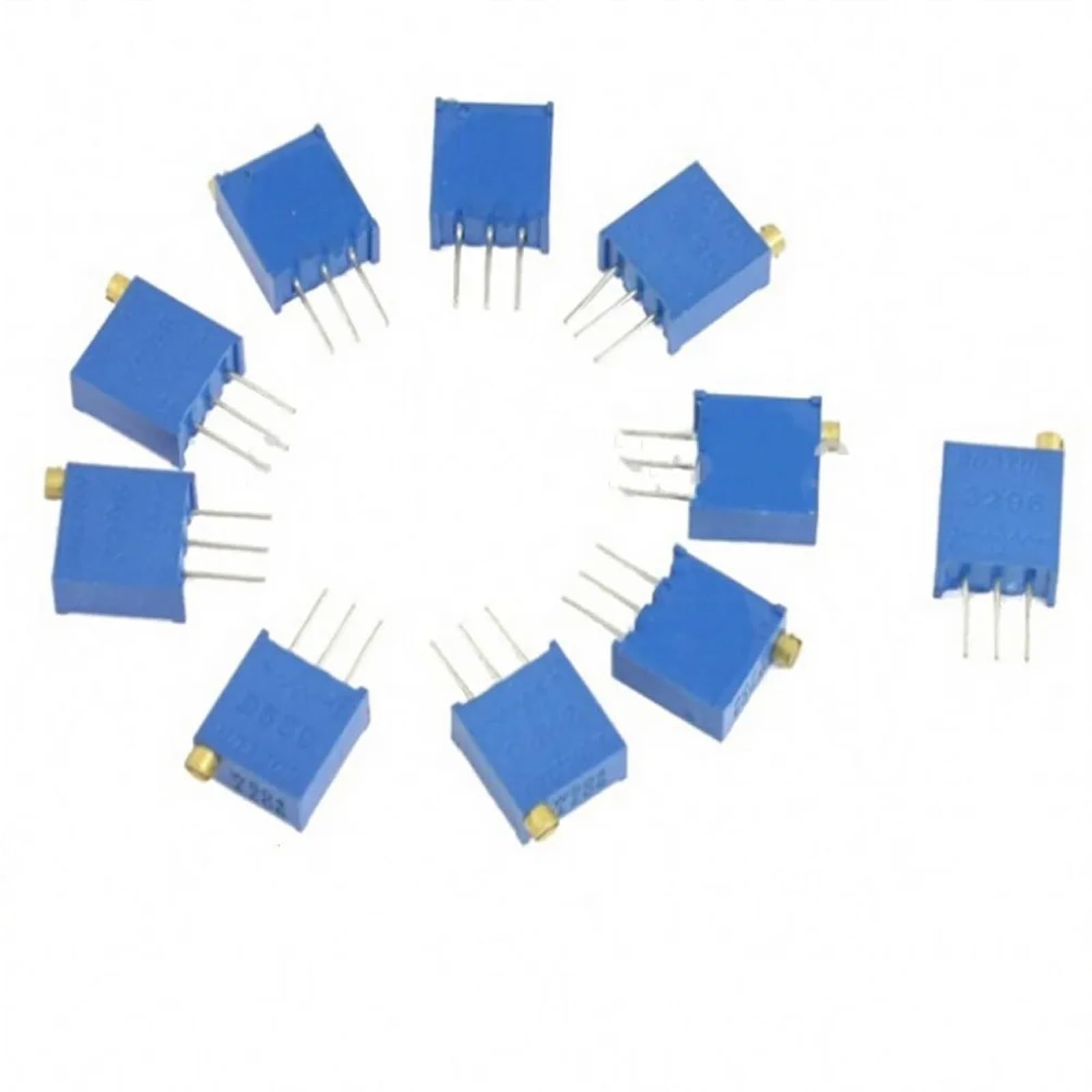 Potentiomètre réglable 3296W 50 Ohm pour circuits imprimés - Lot de 50 pièces
