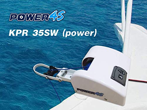 POWER4S 12V Electric Standard Anchor Winch for Saltwater 35LBS Marine Boat Yacht Pontoon