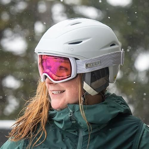 Giro Facet - Gafas de esquí para mujeres y jóvenes, Gafas Nieve, Gafas Ventisca, diseño de lirio tigre/monarca naranja Filmore con lente de oro rosa vivo - imagen 7