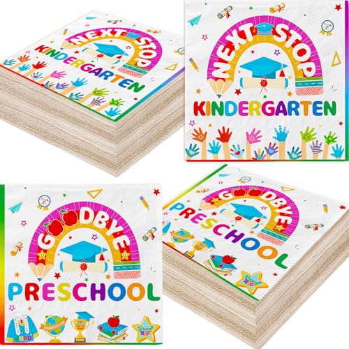 48Pcs Preschool Graduation Napkins Preschool Graduation Decorations Pre k Graduations Decorations Preschool Graduations Party Paper Napkins