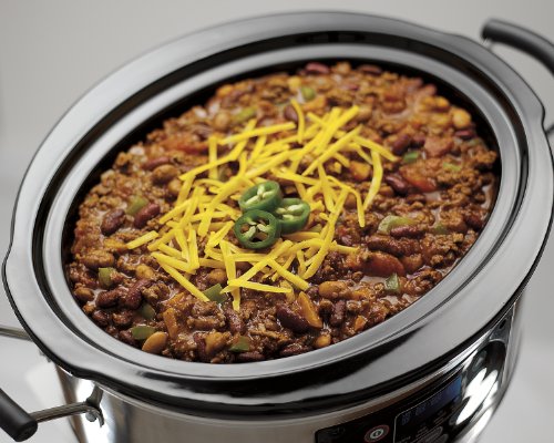 Hamilton-Beach 33969 Set N Forget 6 Quart Slow Cooker, Stainless Steel